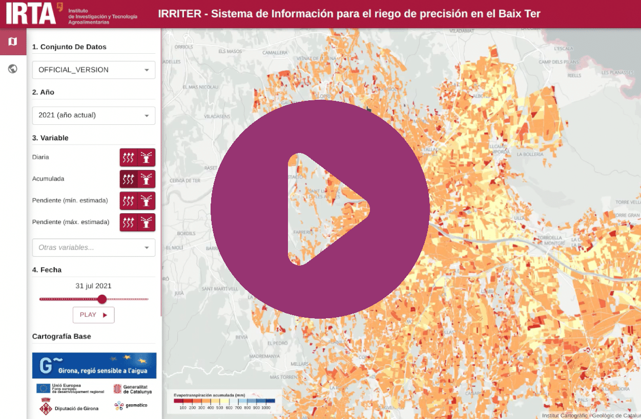 IRRITER: software web a medida para gestión de riego de precisión